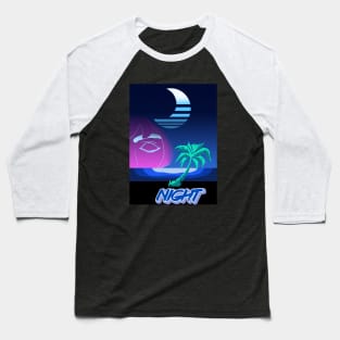 Retro Night Baseball T-Shirt